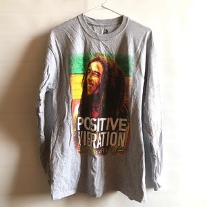 Positive Vibration Bob Marley long sleeve shirt L